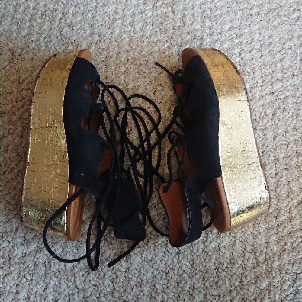 See by Chloé Liana Suede Gladiator Sandals size 38.5